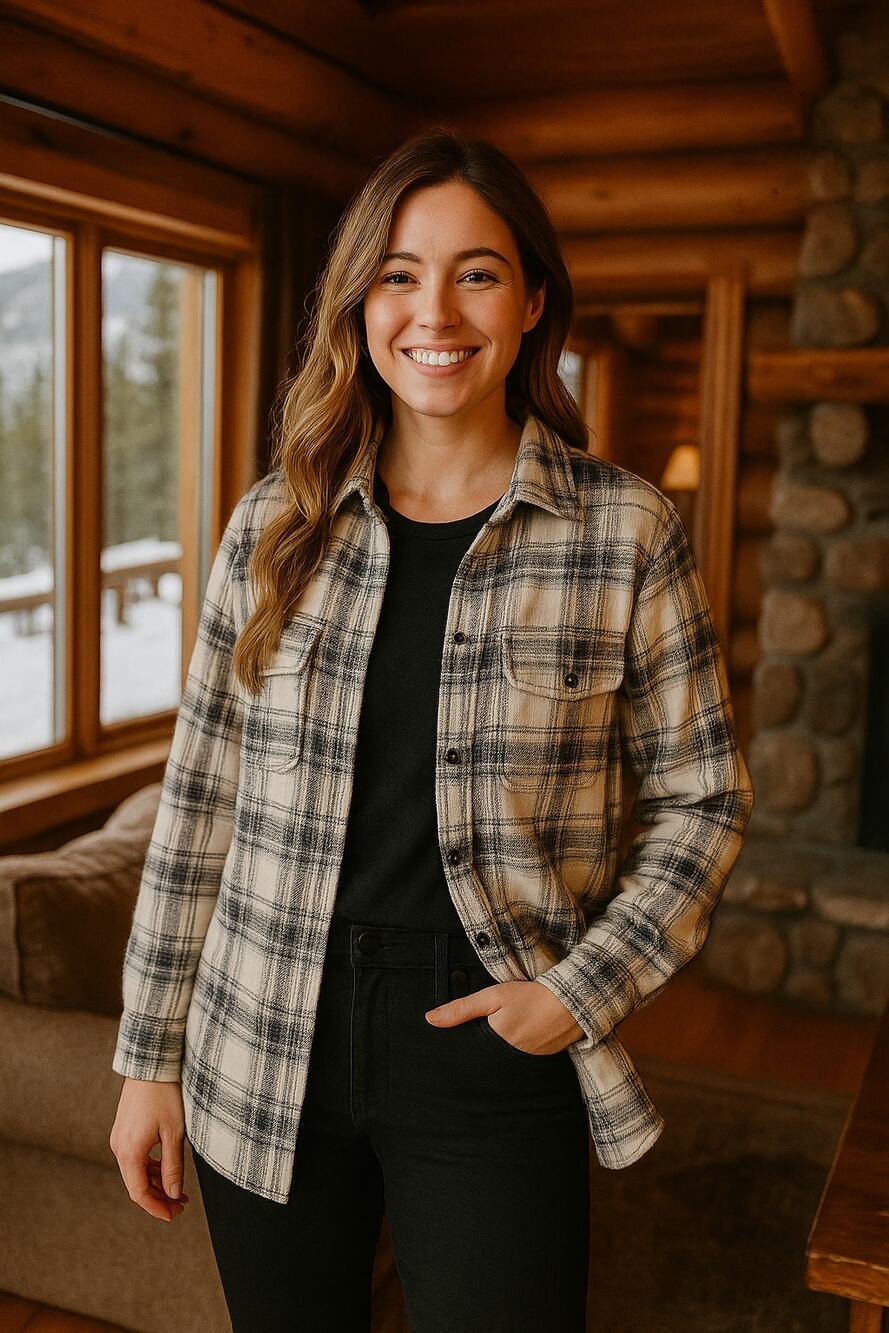 Z Supply Women's XS Oversized Cabincore Plaid Shirt Jacket Soft Flannel Shacket